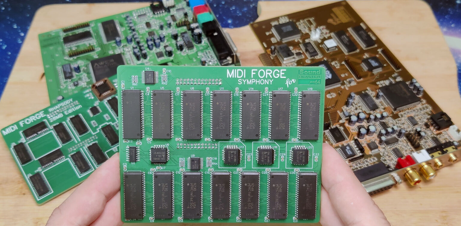 Reviving the AWE64 with the MIDI FORGE Symphony – A 28MB Memory ...